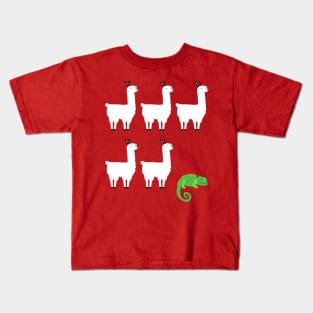 Llama Chameleon Kids T-Shirt